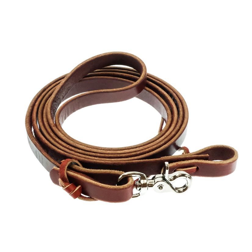 South Texas Tack Tack 5/8" / Latigo South Texas Tack Premium Latigo Roping Rein with Snap - 5/8"