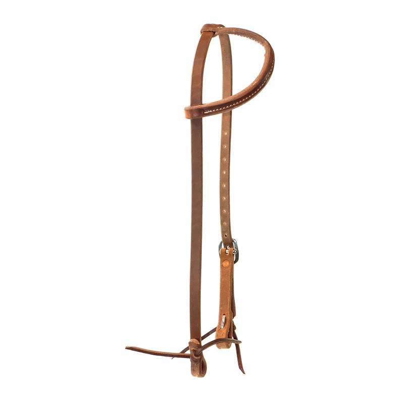 South Texas Tack Tack 5/8 / OIL STT Saddle Shop Single Buckle Slide Ear Headstall