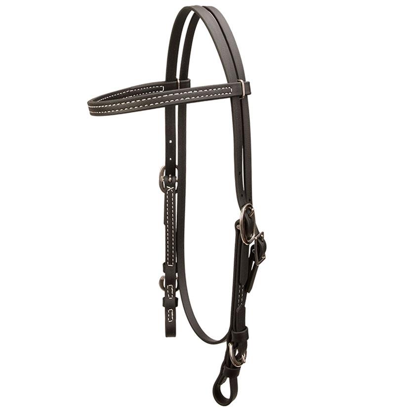 South Texas Tack Tack Black Biothane Browband Headstall 5/8"