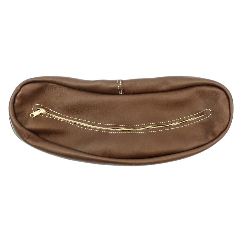 South Texas Tack Tack Brown STT Leather Cantle Bag