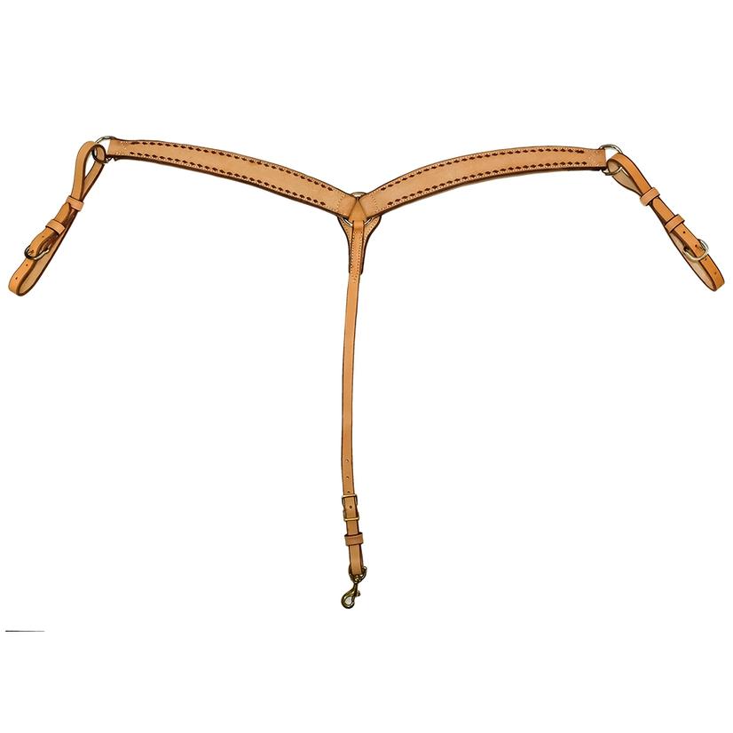 South Texas Tack Tack Chocolate / 1 3/4" South Texas Tack Rough Out 1 3/4" Buckstitch Breast Collar