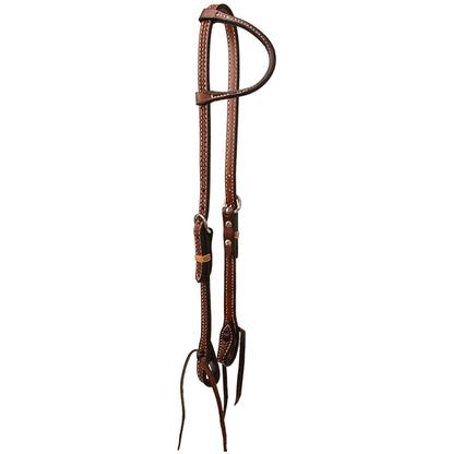 South Texas Tack Tack Dark Oil South Texas Tack Basketweave Slide Ear Headstall