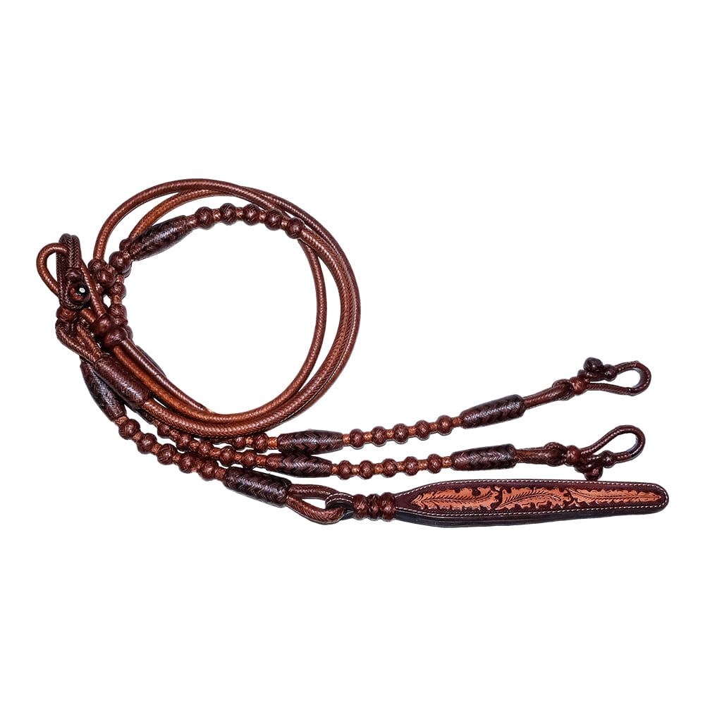 South Texas Tack Tack GM / 102 / Caramel South Texas Tack Rawhide Romal Reins 30 Plait GM Pattern Caramel