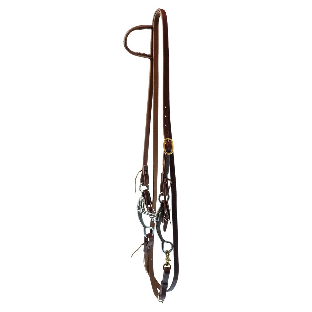 South Texas Tack Tack Harness South Texas Tack Roping Rein Slide Ear Bridle Set with Correction Bit