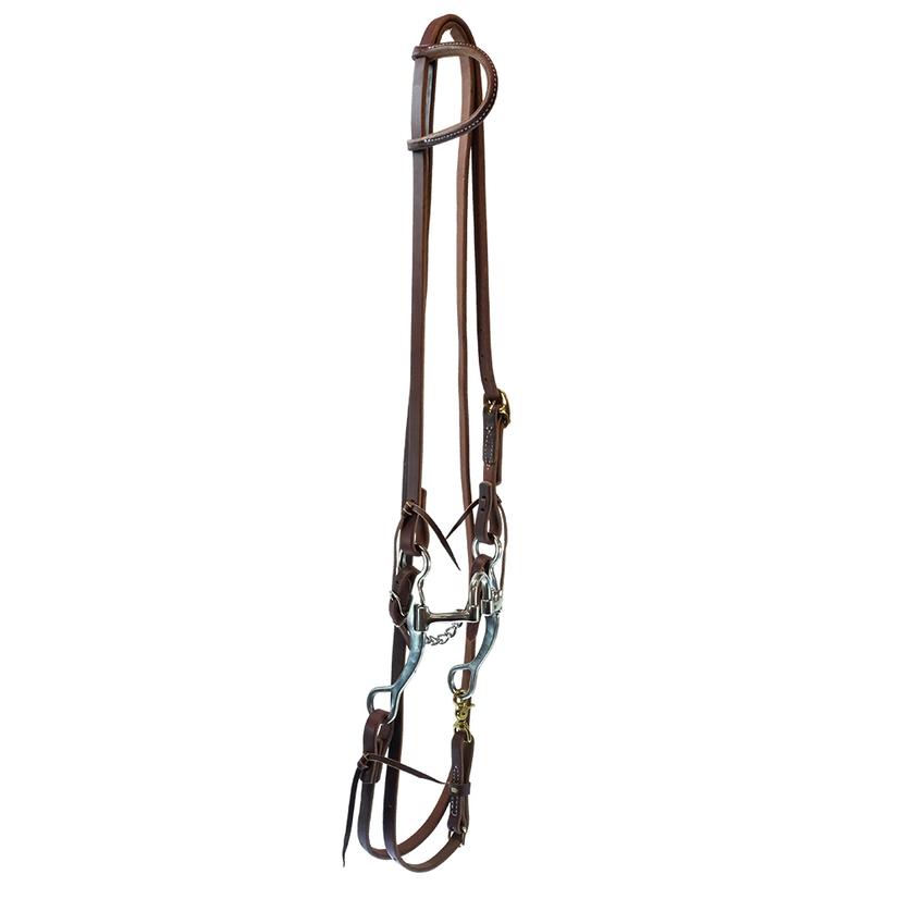 South Texas Tack Tack Harness South Texas Tack Roping Rein Slide Ear Bridle Set with Correction Bit