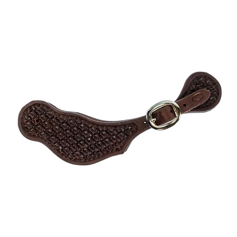 South Texas Tack Tack Men's / Windmill South Texas Tack Tooled Heavy Oiled Men's Spur Straps - Assorted Tooling
