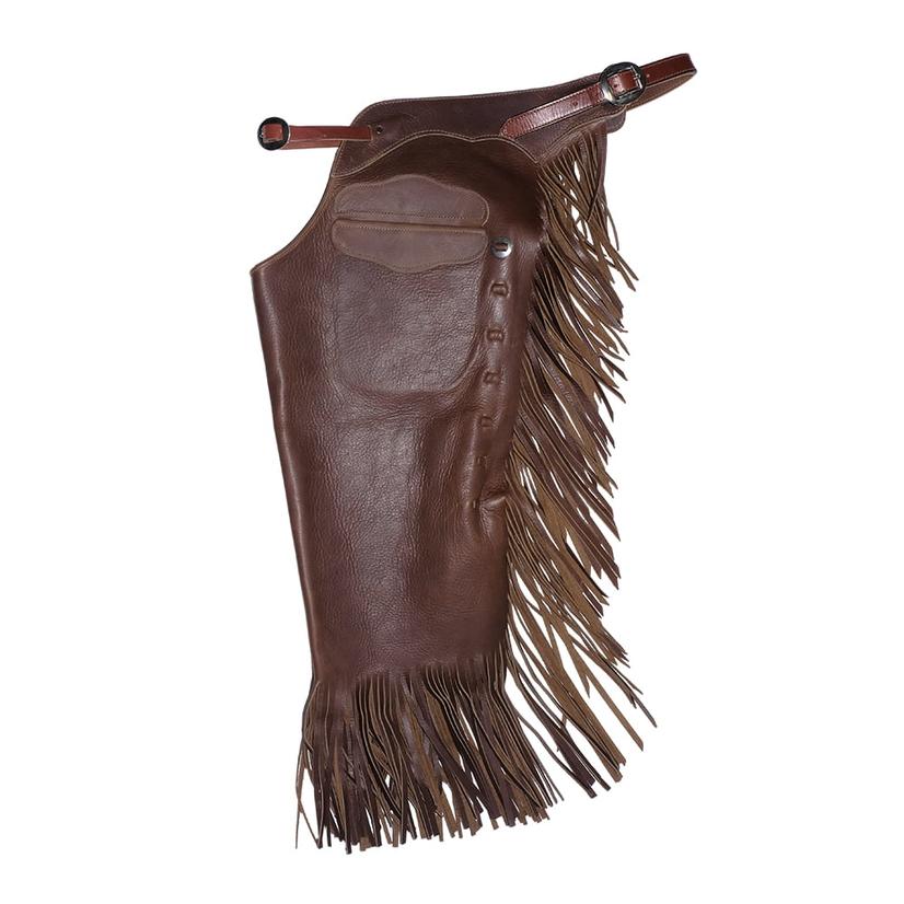 South Texas Tack Tack Oil Tan / L South Texas Tack Dark Oiltan Slickout Step-In Zippered Chinks with Buckle Waist