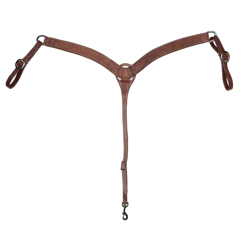 South Texas Tack Tack Oiled / 2 South Texas Tack Leather Rough Out Oiled Breast Collar 2"