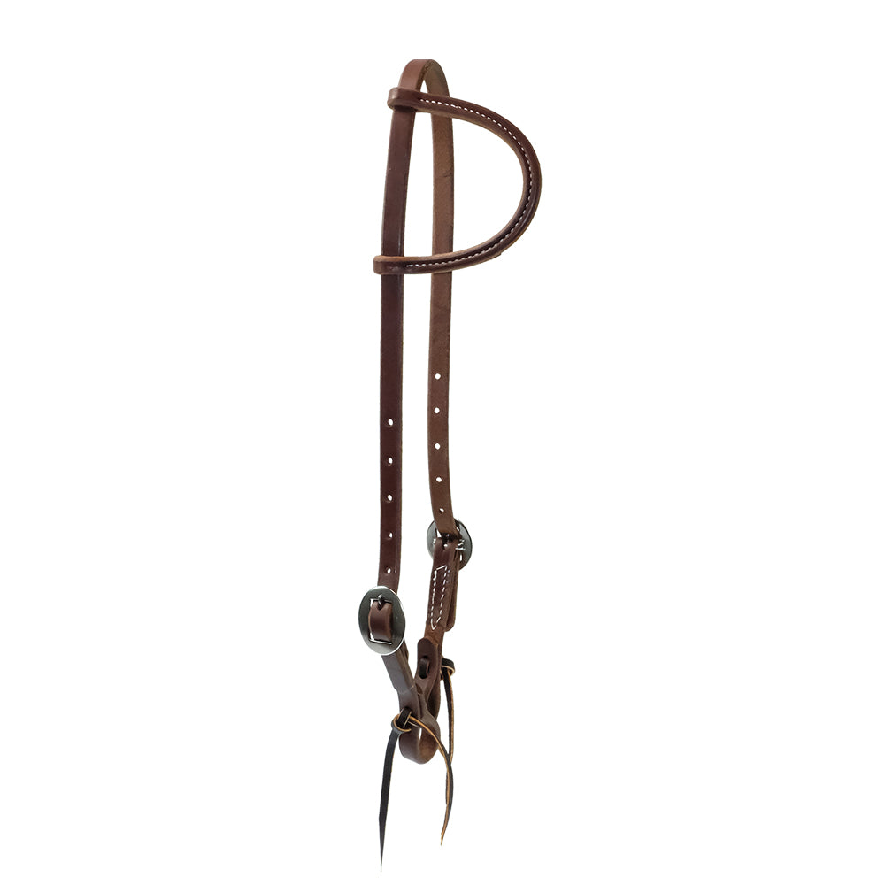 South Texas Tack Tack Oiled / 5/8 South Texas Tack Slide Ear Headstall Double Oval Silver Buckle 5/8"