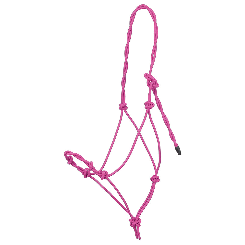 South Texas Tack Tack Pink / Average Twisted Rope Halter