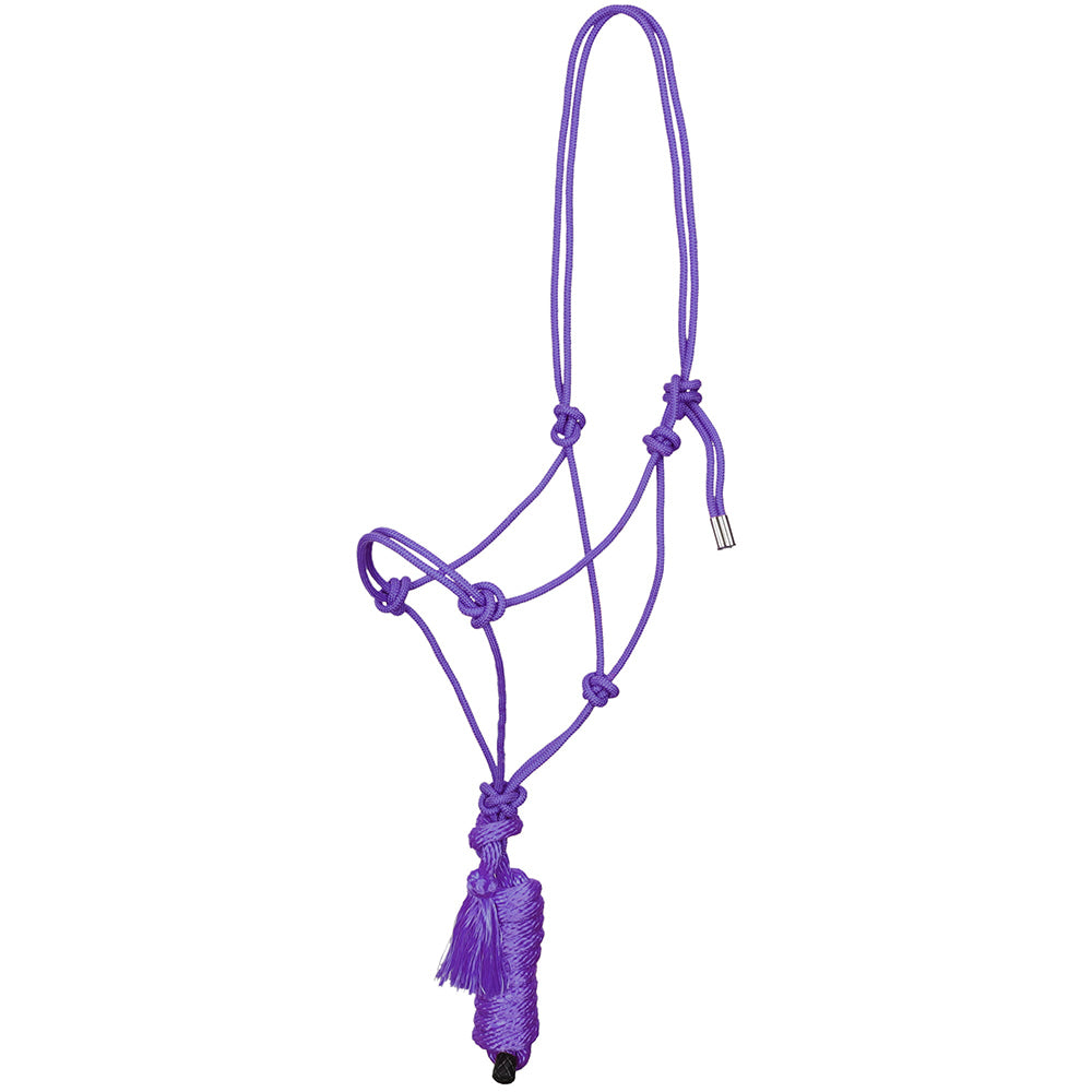 South Texas Tack Tack Purple / Standard Rope Halter w/ Lead Metal Tip Solid