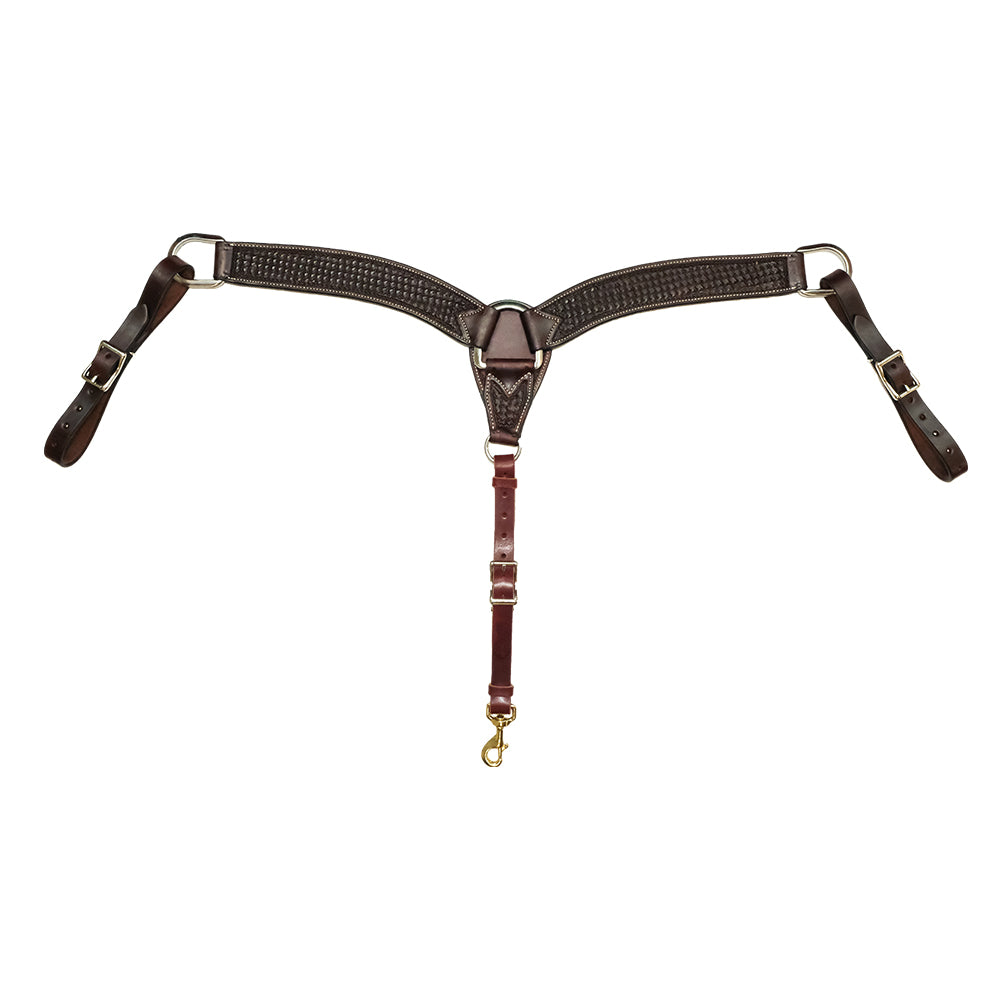 South Texas Tack Tack South Texas Tack 2" Spider Tool Chocolate Breast Collar