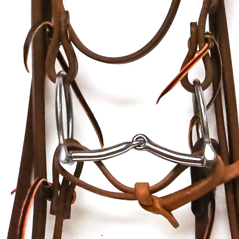 South Texas Tack Tack South Texas Tack Browband Split Rein Bridle Set with Stainless Steel Dee Bit