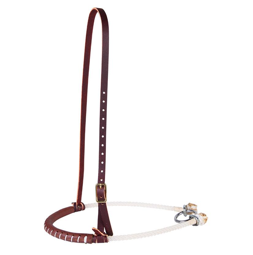 South Texas Tack Tack South Texas Tack Premium Harness Leather Covered Rope Noseband