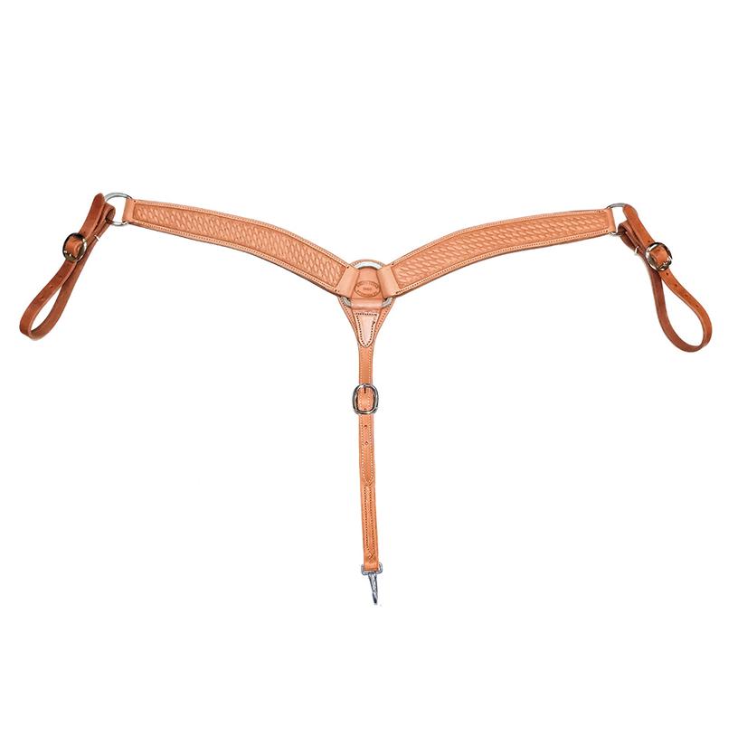 South Texas Tack Tack South Texas Tack Saddle Shop 2 1/4" Natural Basket Weave Breast Collar