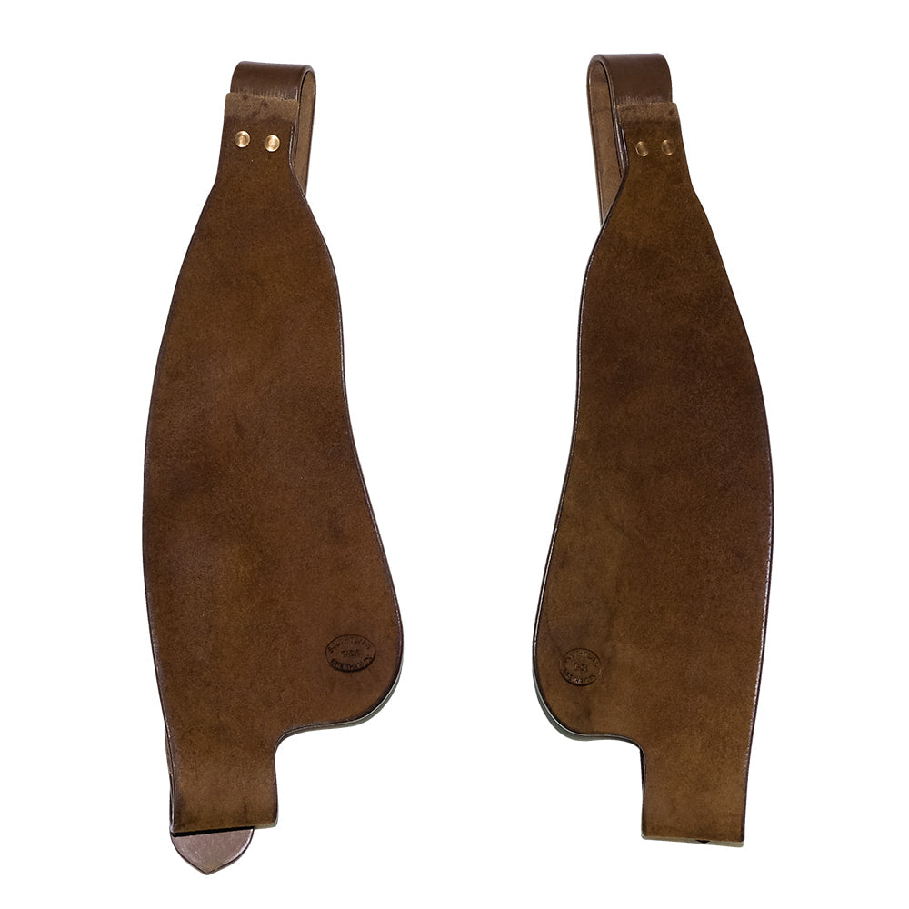 South Texas Tack Tack South Texas Tack Saddle Shop Chocolate Cutter Fenders in Rough Out or Slick Out, Oiled or Not Oiled, 19"