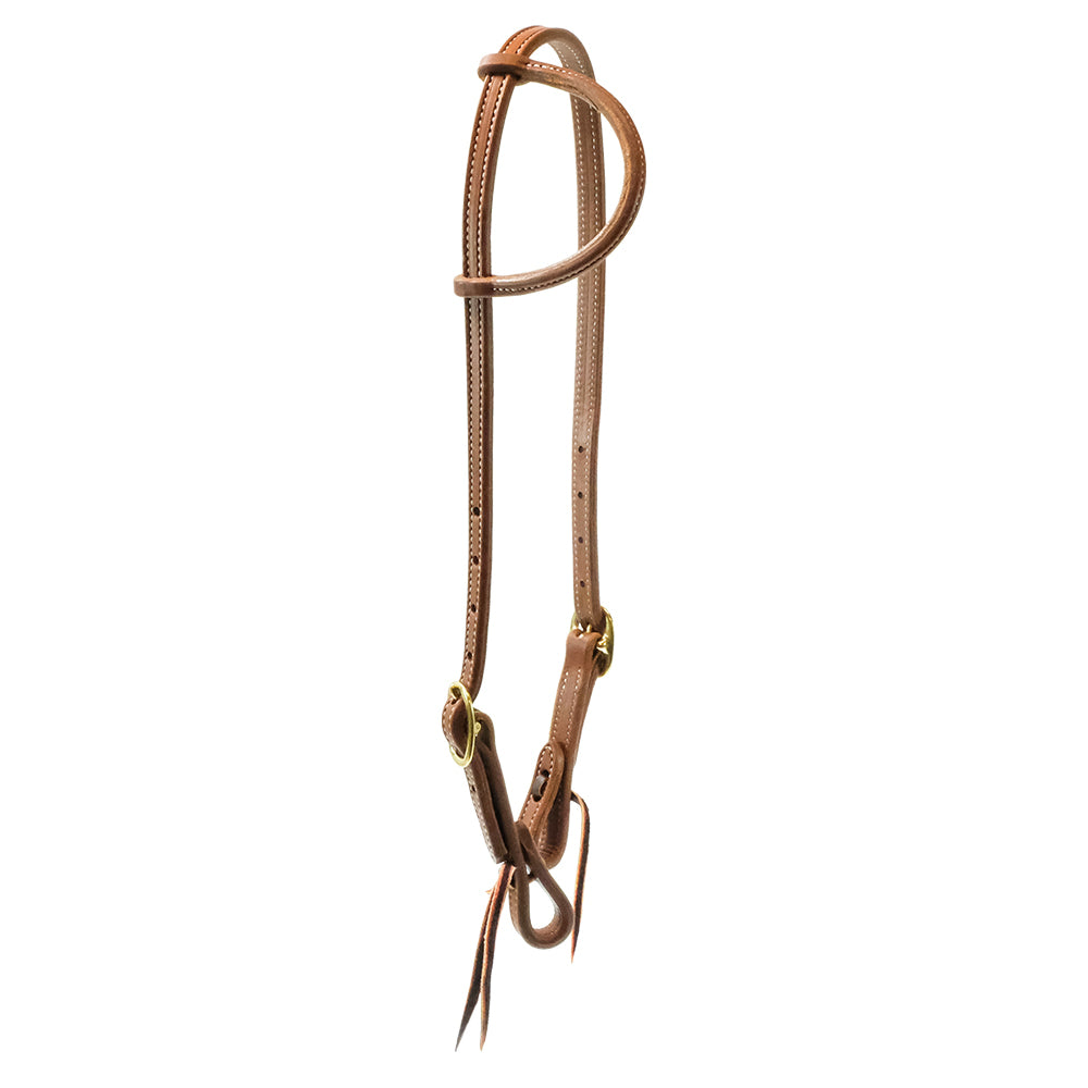 South Texas Tack Tack STT 5/8 OIL DOUBLE STITCHED DB SLIDE EAR