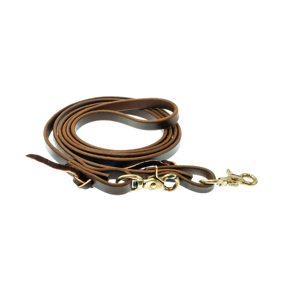 South Texas Tack Tack STT ROPING REINS W/ BRASS DOUBLE SNAPS