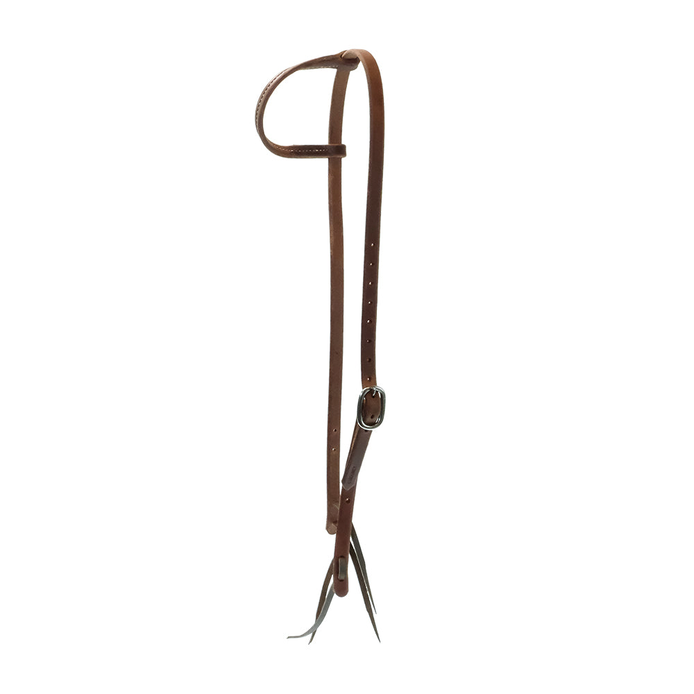 South Texas Tack Tack STT Slide Ear Headstall Hermann Oak Harness Leather 5/8"