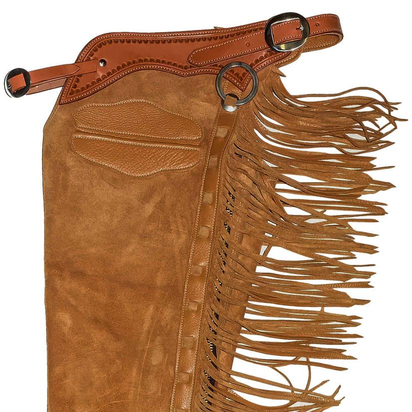 South Texas Tack Tack Whiskey / S South Texas Tack Exclusive Shell Tool Versatility Chaps with Buckle Closure and Pocket