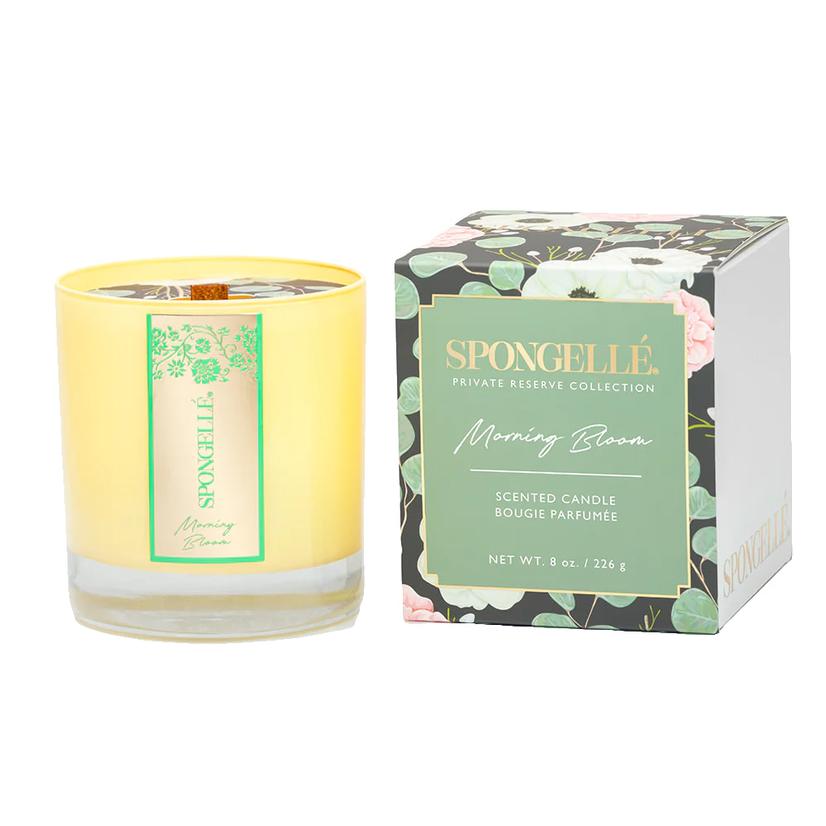 Spongelle Home Decor 8oz / Green Spongelle Morning Bloom Private Reserve Collection Hand Poured Candle