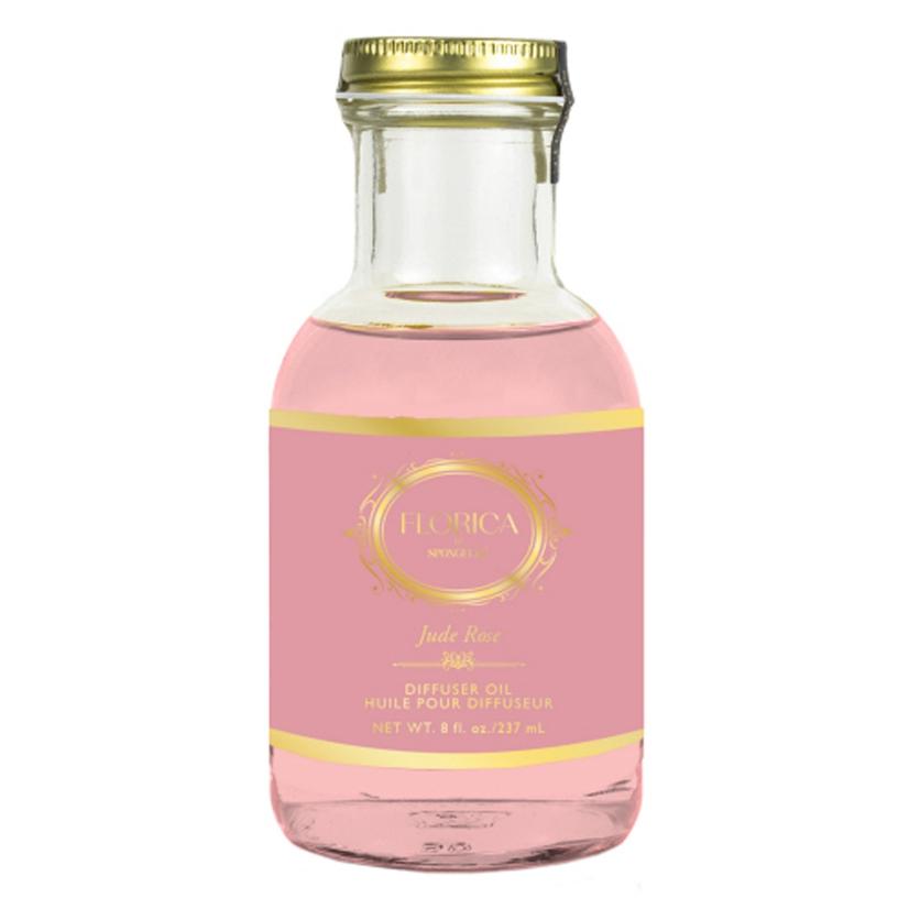 Spongelle Home Decor 8oz / Pink Spongelle Florica Collection Floret Diffuser Liquid Refill Jude Rose 8oz