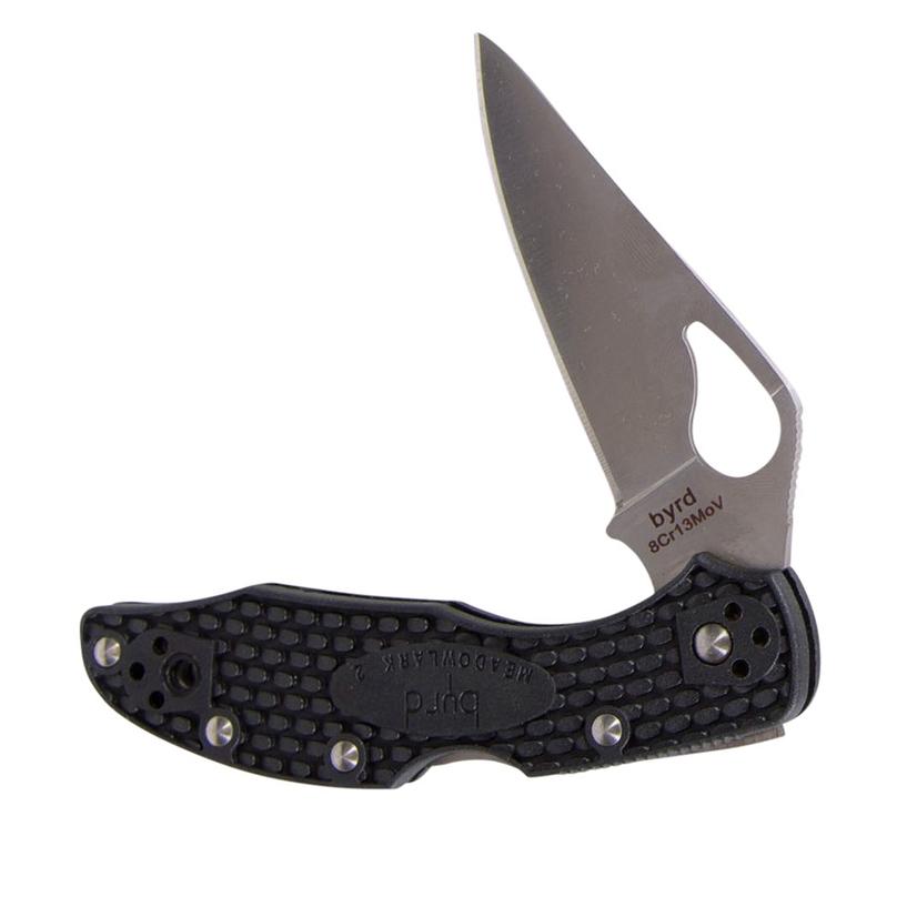 Spyderco Knives Spyderco Byrd Meadowlark 2 FRN Combo Lockback Knife