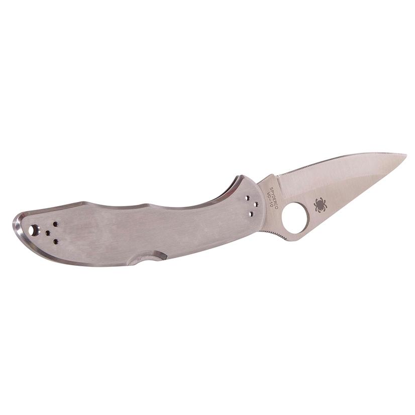 Spyderco Knives Spyderco Delica 4 Stainless Steel Straight Edge Knife