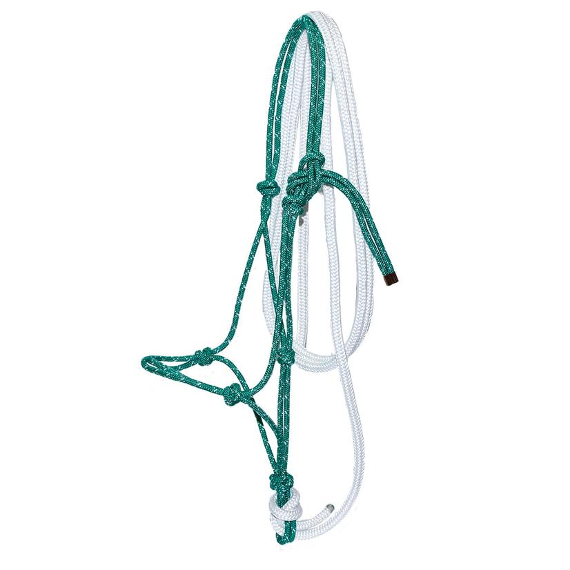 Steele Halters Tack Green/White Steele Halters 12 Foot Lead and Halter