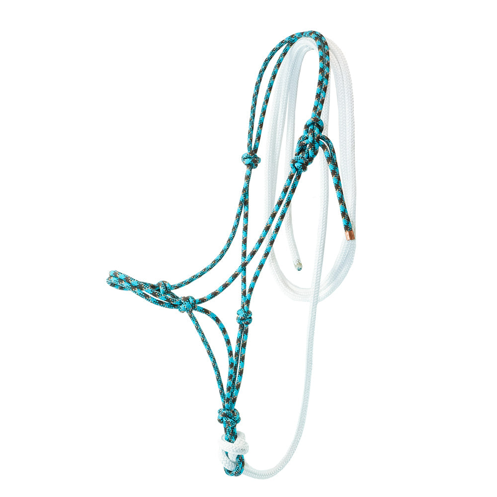 Steele Halters Tack Teal Brown Tan Steele Halters 12 Foot Lead and Halter