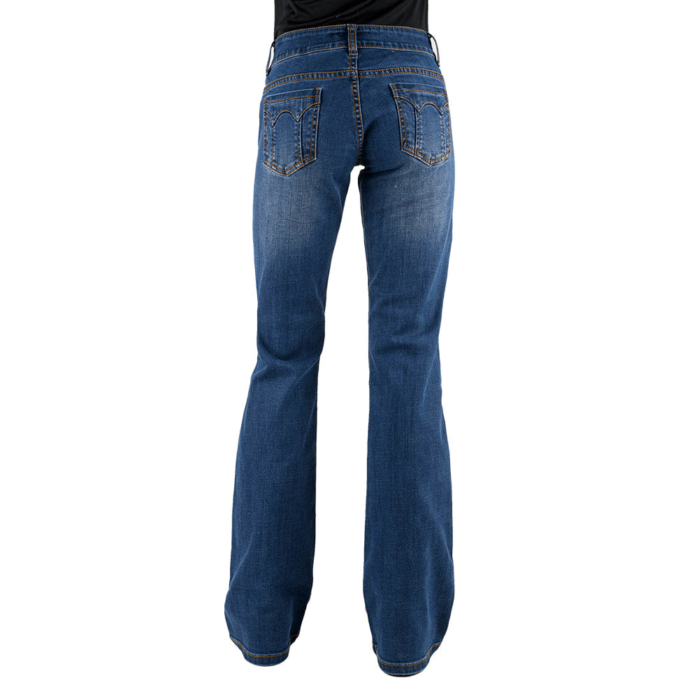 Stetson Apparel & Boots Apparel Stetson Apparel & Boots 816 Classic Bootcut Dark Wash Low Rise Women's Jeans
