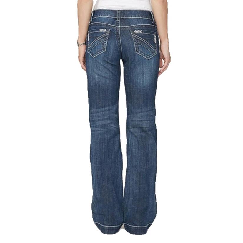 Stetson Apparel & Boots Apparel Stetson Apparel & Boots Women's Arrow Stitch Pocket Aztec Trouser Jean