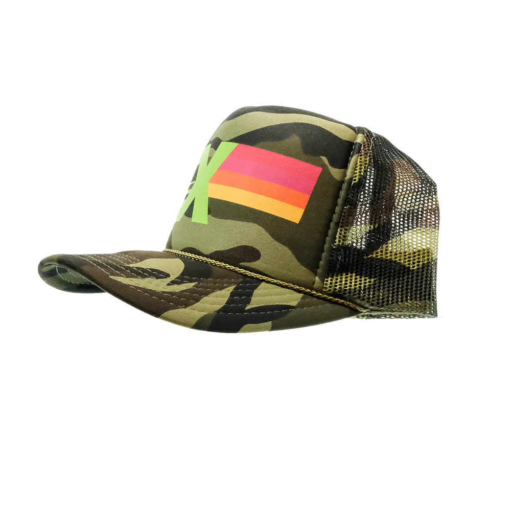 Summer Tees Hats Summer Tee TX Camo Women's Trucker Cap