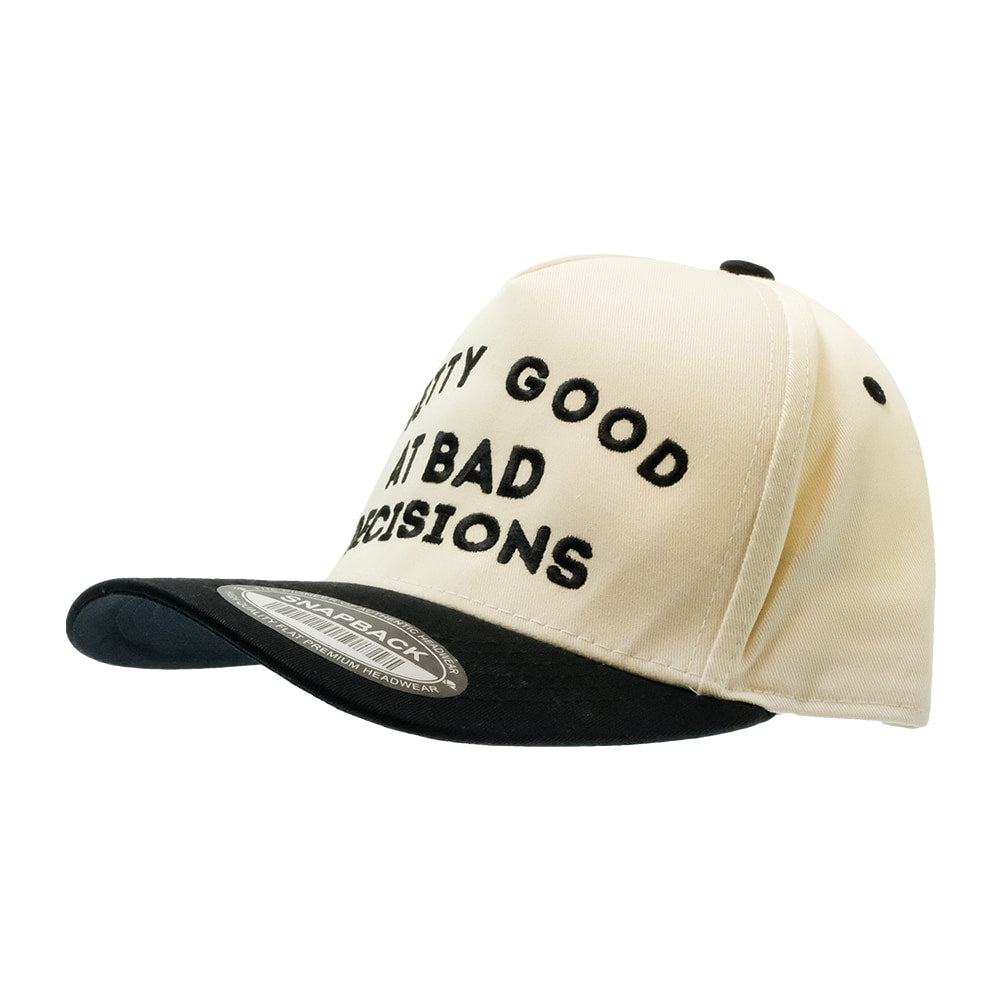 Summer Tees Hats Summer Tees Pretty Good At Bad Decisions Women's Cap