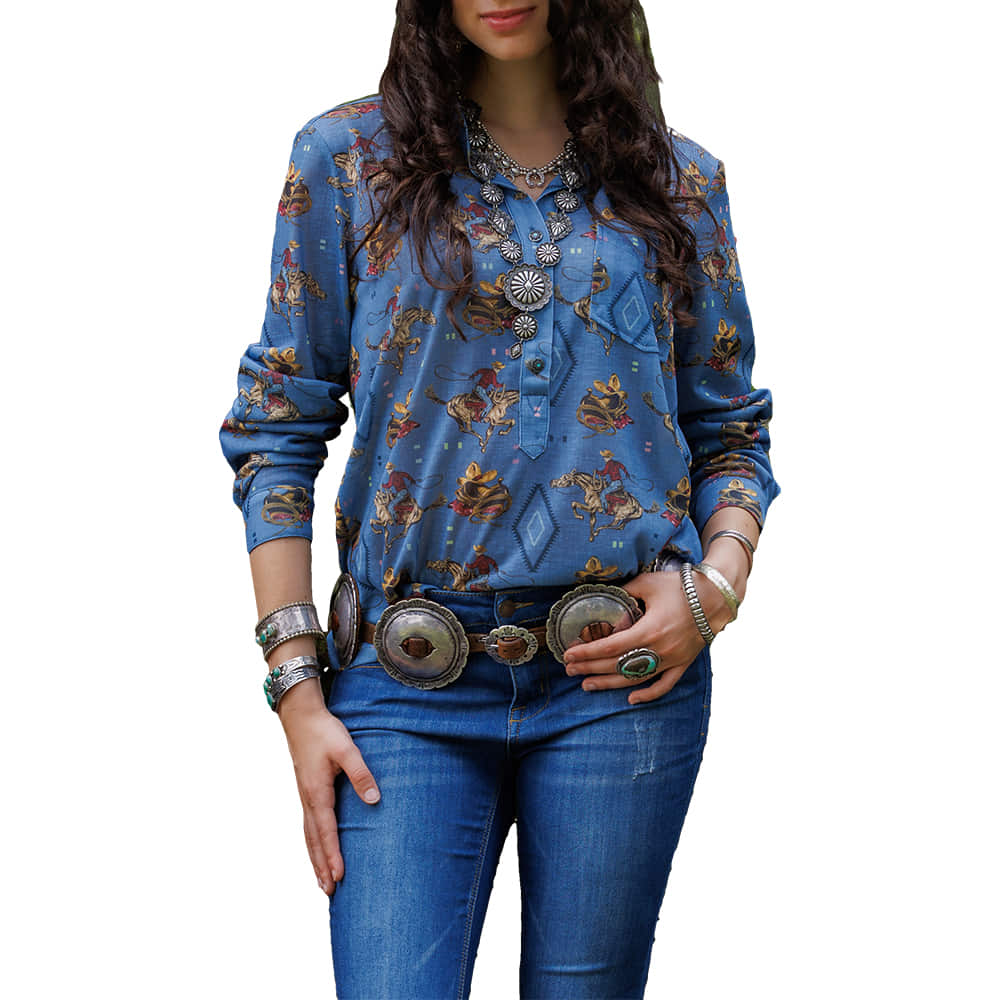 Tasha Polizzi Apparel Tasha Polizzi Women's Indigo Old Town Shirt