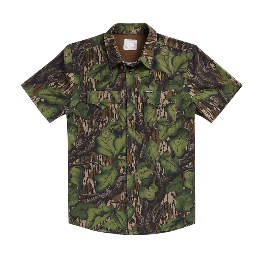 TECOVAS 2000 SHORT SLEEVE Mens Tecovas x Mossy Oak Performance Western SS Shirt