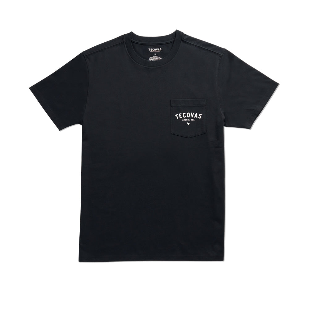 Tecovas Apparel Tecovas Men's Black Bone Fine Makers Pocket Tee