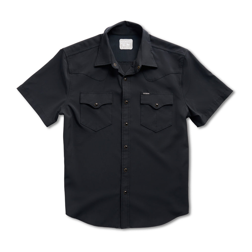 Tecovas Apparel Tecovas Men's Performance Western Pearl Snap Short Sleeve Shirt