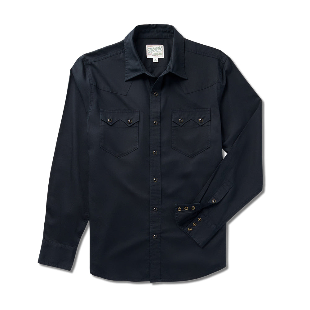 Tecovas Apparel Tecovas Men's Vintage Weight Pearl Snap Long Sleeve Snap Shirt