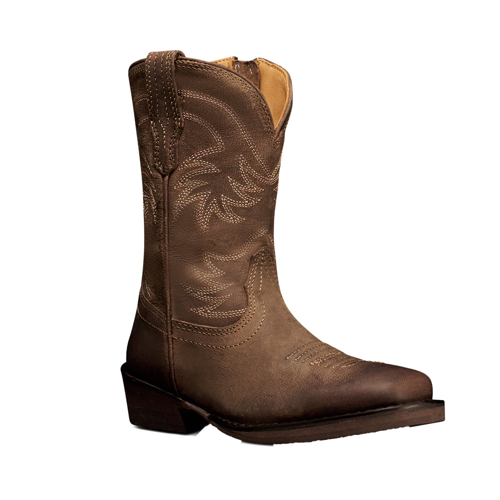 Tecovas Footwear Tecovas Toddler Girl's Cafe Goat The Annie Cowboy Boot