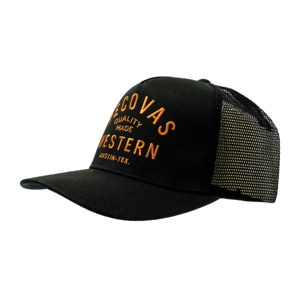 Tecovas Hats Tecovas Quality Made Black and Orange Trucker Cap