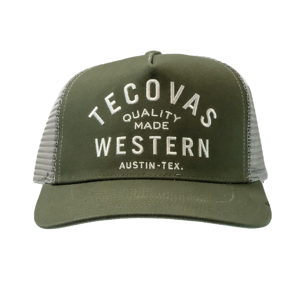 Tecovas Hats Tecovas Quality Made Olive Western Trucker Cap