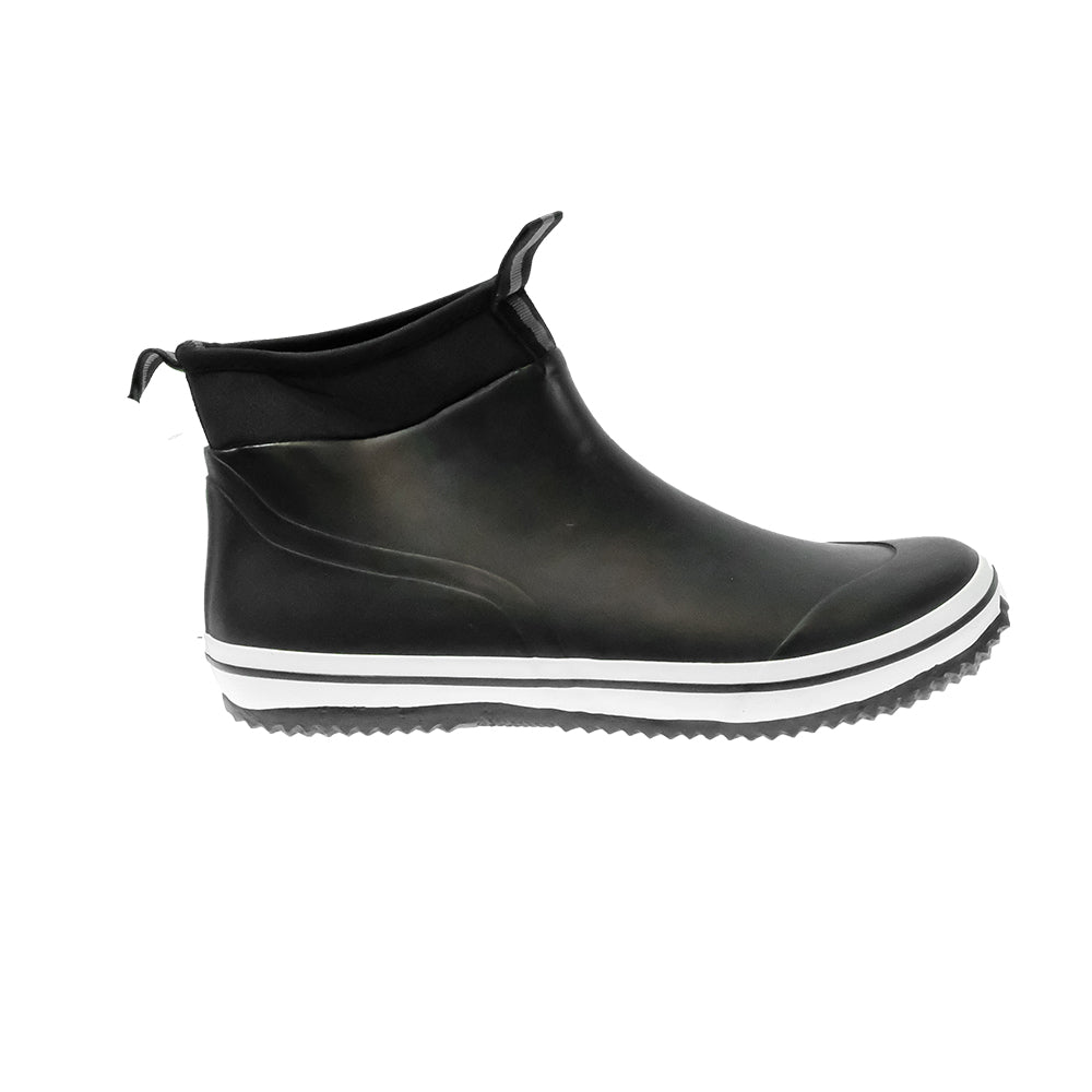 The Norty Brand Footwear The Norty Brand Black and White Shorty Men's Rain Boots