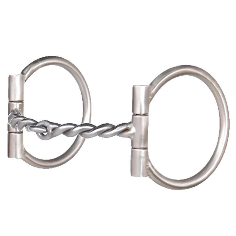 Tom Balding Bits tack 5 1/8" Tom Balding Baseline D-Ring Medium Twisted Wire Snaffle