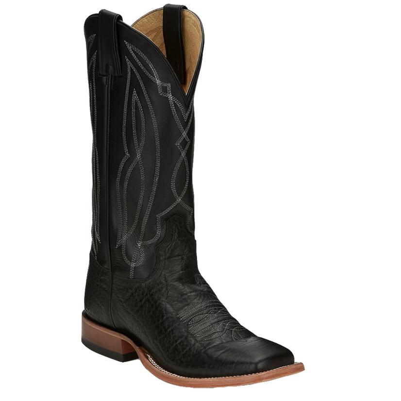 Tony Lama Boots Footwear Tony Lama Mens Flat Black Tide Boots