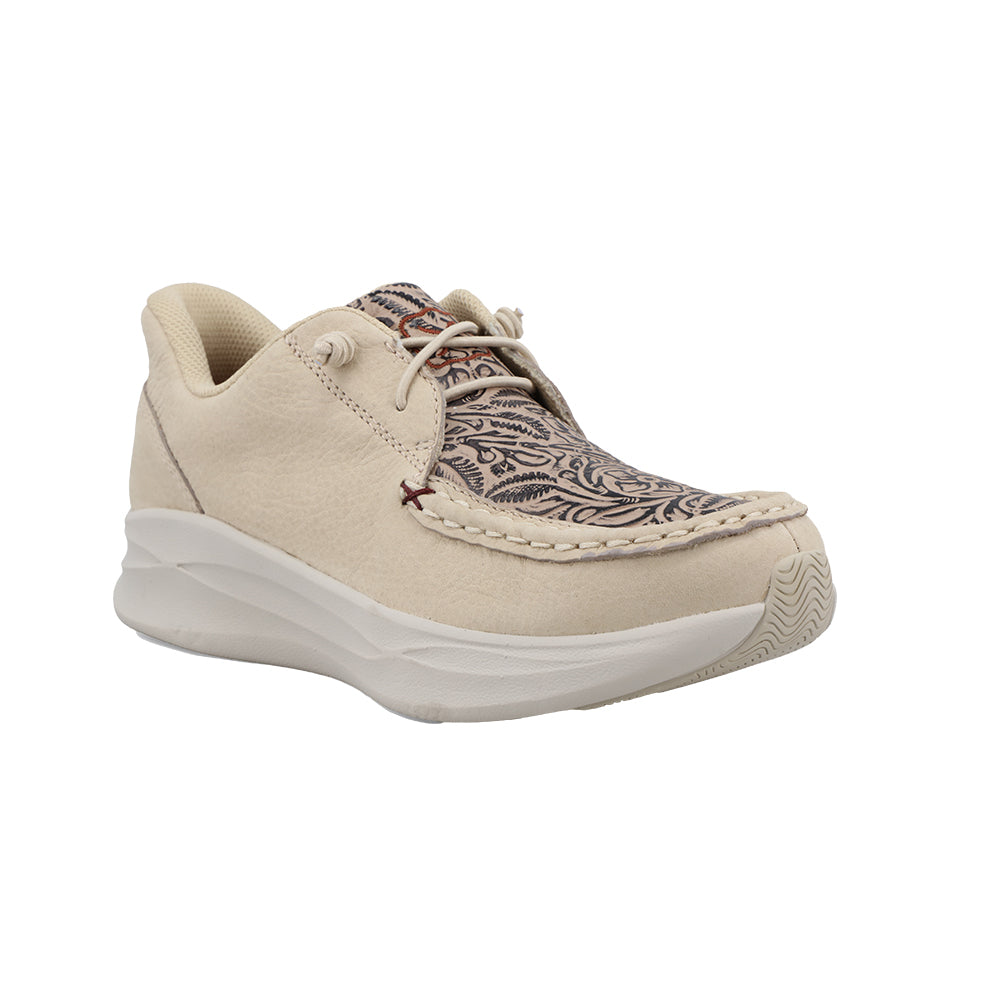 TWISTED X BOOTS 1000 WOMENS SHOES FEATHER X CASUAL ALMOND MILK AND NUDE PRINT