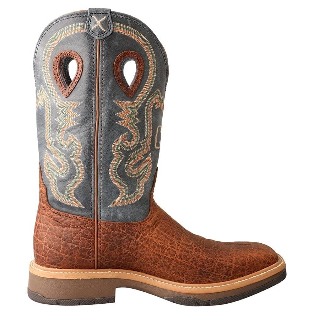 Twisted X Boots Footwear Twisted X Distressed Brown and Blue Horseman Men's Boots