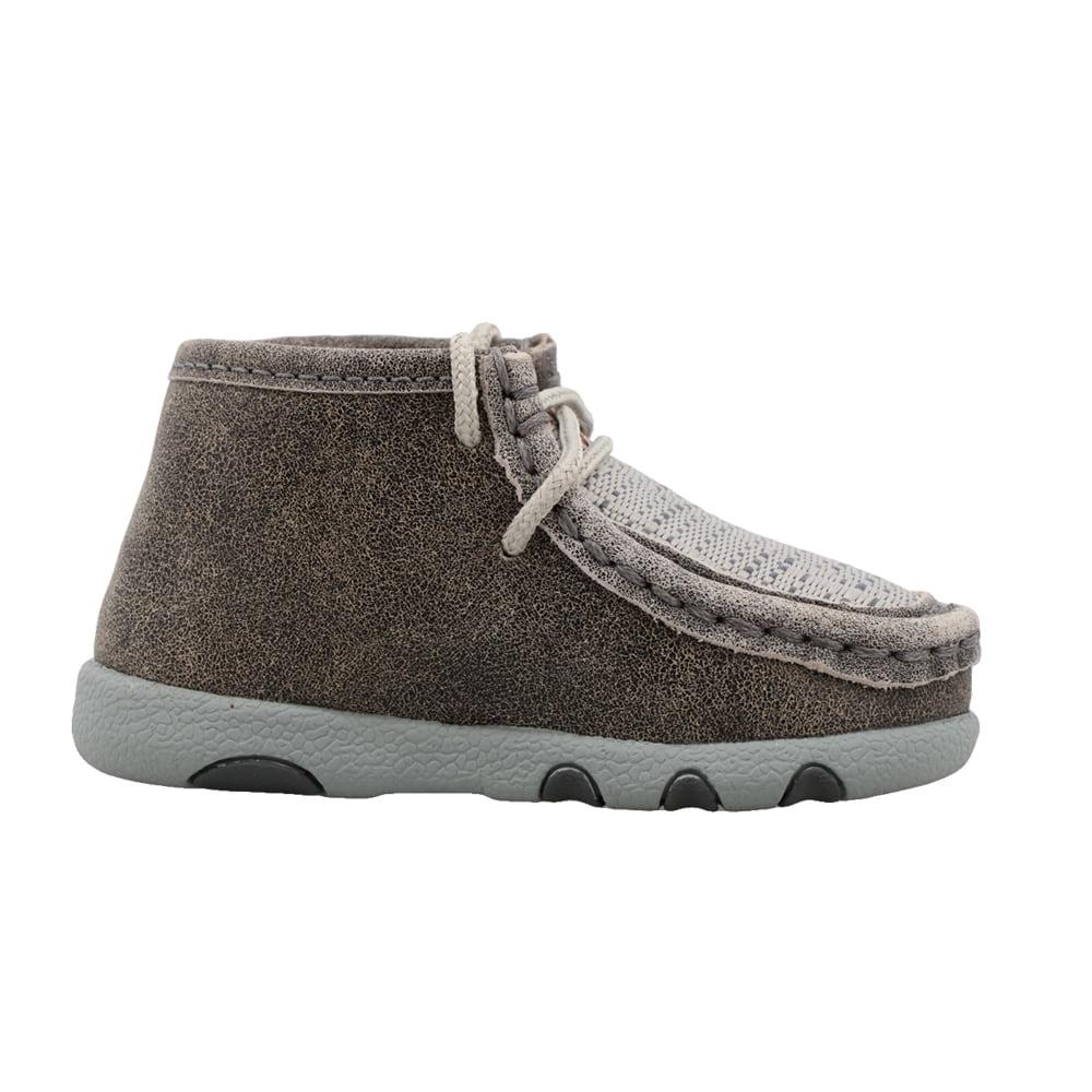 Twisted X Boots Footwear Twisted X Grey Chukka Driving Moc Infants Shoes