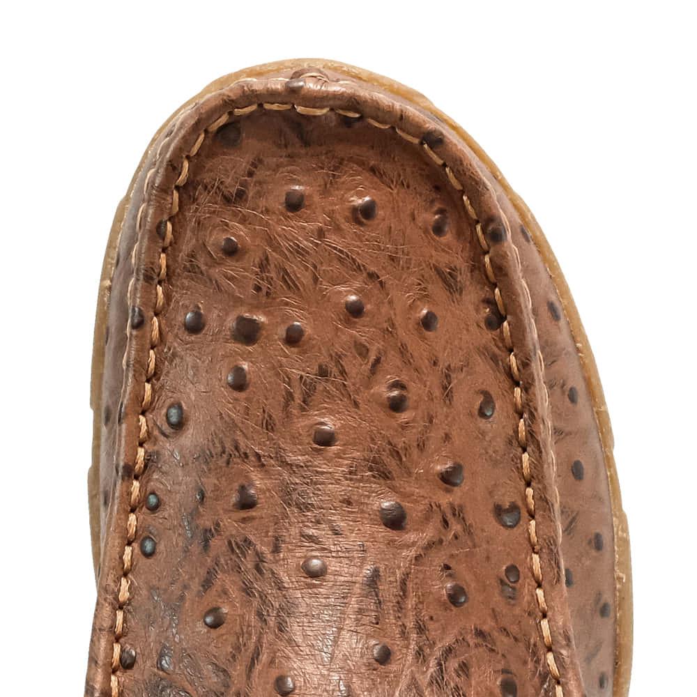 Twisted X Boots Footwear Twisted X Men's Cognac Ostrich Chukka Driving Moc Shoe