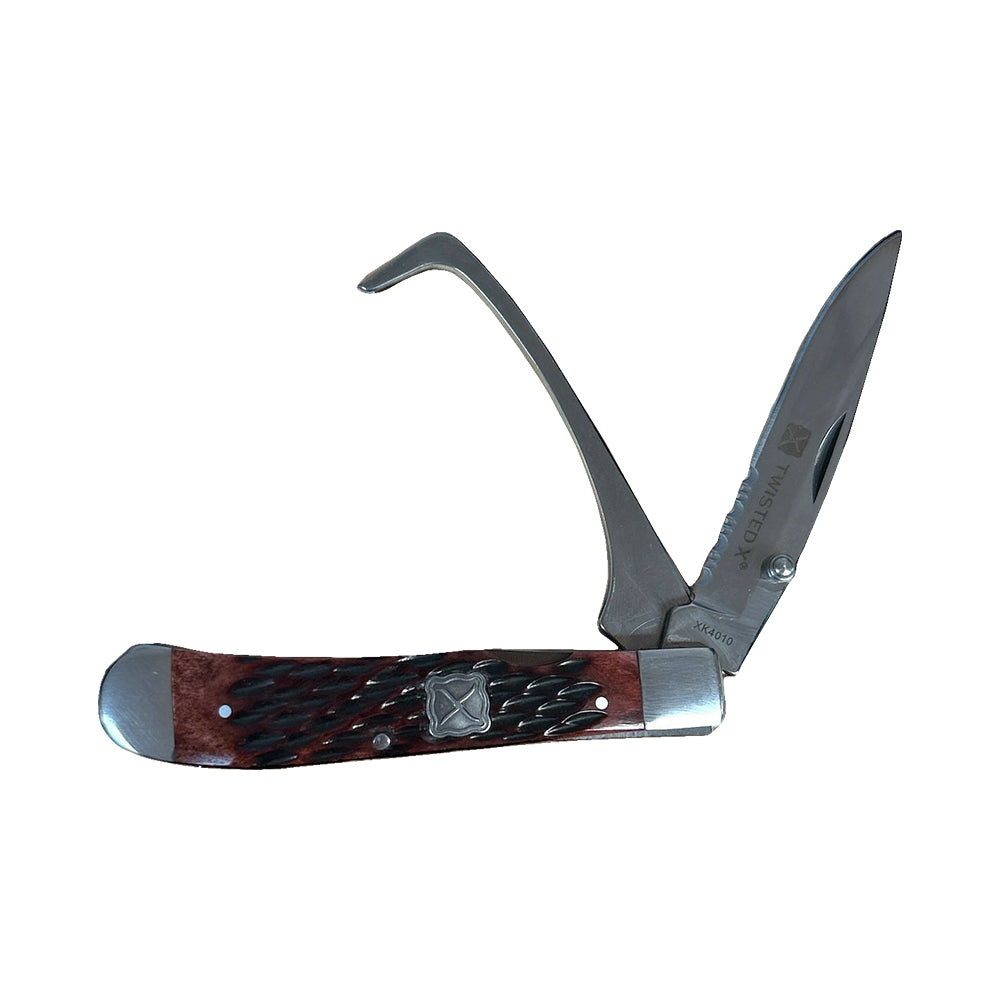 Twisted X Knives Twisted X Maroon Farrier Knife